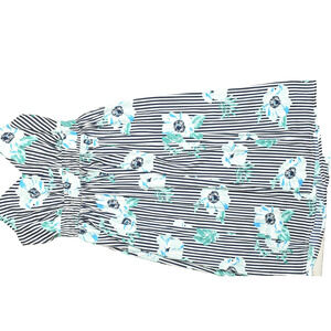 Lane Bryant Women's Plus Size 18 Striped Floral Sleeveless Maxi Dress